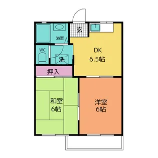 ファミーユカタセ A【2階】の間取り