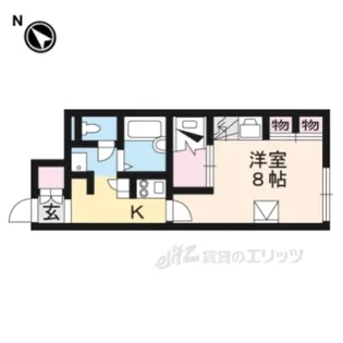 レオパレス翔【1階】の間取り
