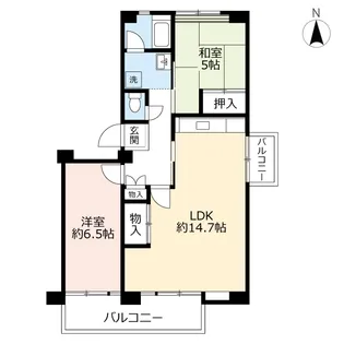 URポートアイランド【1階】の間取り