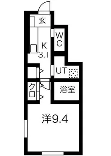 ボヌールテラス【1階】の間取り