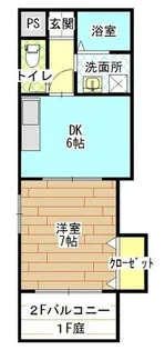 フィレンツェ【2階】の間取り