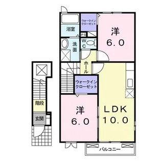 広島県府中市高木町【アパート】の間取り