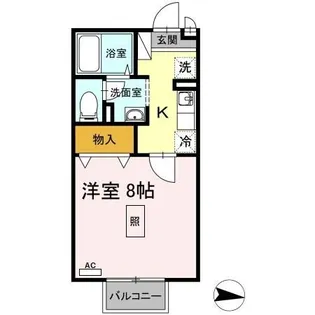 ルーチェAmi【1階】の間取り