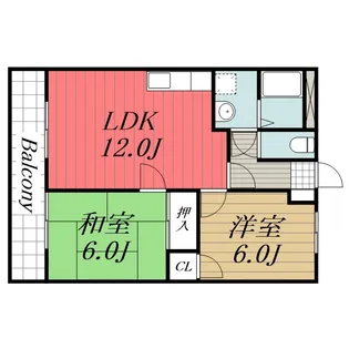 千葉県千葉市中央区末広3【マンション】の間取り