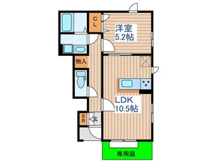 花水木壱番館【1階】の間取り