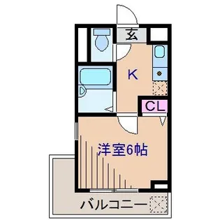 ルート大倉山マンションB【1階】の間取り
