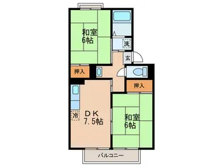 パルコ-ト林I【2階】の間取り