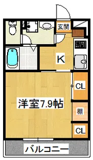 リブリ・エム・クレスト シー【1階】の間取り