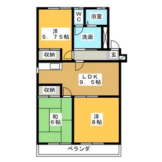 浜野マンション2【2階】の間取り