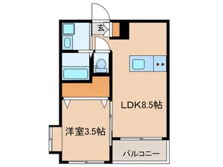 仮)ティアナ【5階】の間取り