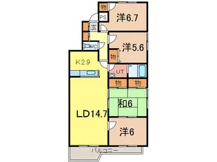 デベックス豊岡43【2階】の間取り