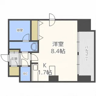 クレジデンス札幌・南4条【3階】の間取り