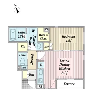 クアトロ馬橋【1階】の間取り