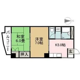 クリーンあらたま【4階】の間取り