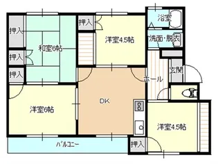 ハイツ・アーサー福庭【2階】の間取り