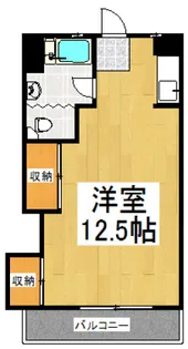 1Rの間取り画像