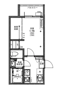 東京都東村山市萩山町4【アパート】の間取り