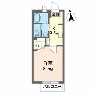 シャーメゾン・インター A【1階】の間取り