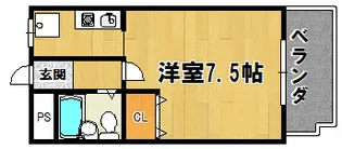 ハウスアイ歌島【3階】の間取り