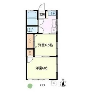 第一山陽荘【1階】の間取り