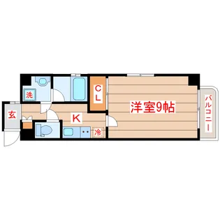 しゃとれ新寺【4階】の間取り