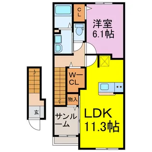 ルナシエナ【2階】の間取り