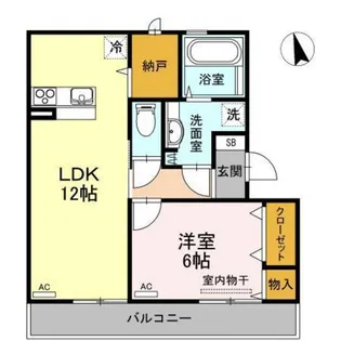 シェーン ネーベル A棟【3階】の間取り