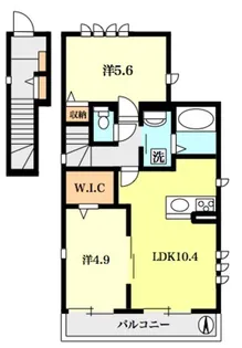 リベルテコート富士見台【2階】の間取り