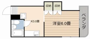 1Kの間取り画像