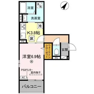 兵庫県加古川市平岡町新在家1【アパート】の間取り
