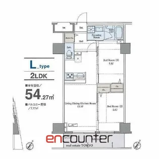 ラグゼナ平和台【2階】の間取り