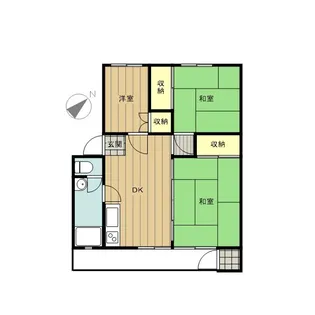 富士見町住宅27号棟【5階】の間取り
