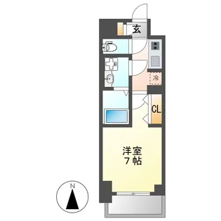 S-RESIDENCE名駅NorthII【3階】の間取り