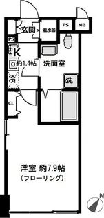 ラビバーレ阪東橋【4階】の間取り