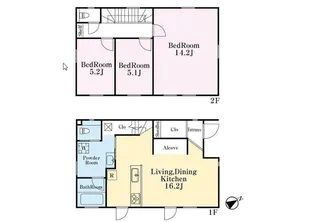 神奈川県横須賀市西浦賀5【一戸建】の間取り