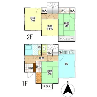 神奈川県藤沢市用田【一戸建】の間取り