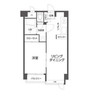 フラッツ100【8階】の間取り