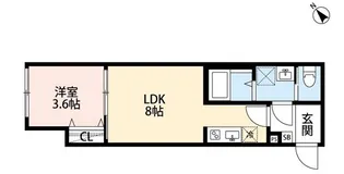 k1 apartments【1階】の間取り