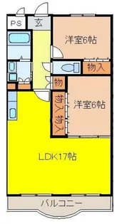 ベルデュール垣内【2階】の間取り