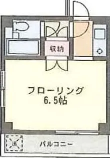 1Kの間取り画像