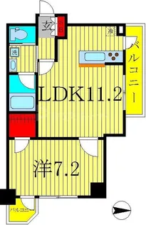 ソルパシオ亀有【6階】の間取り