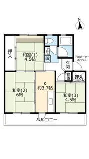 URひよどり台【4階】の間取り