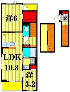 仮)八ケ崎7丁目アパート【3階】の間取り