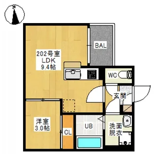 REGALEST 東島田I【2階】の間取り