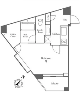 KDXレジデンス麻布仙台坂【2階】の間取り