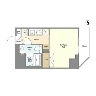 ルジェンテ・バリュ上野根岸【3階】の間取り