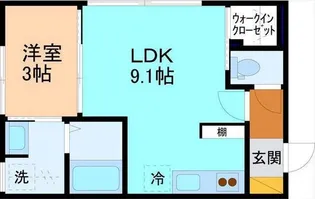 サン・ステージ今泉A棟【1階】の間取り