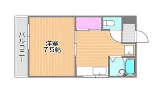プレアール春日町【5階】の間取り