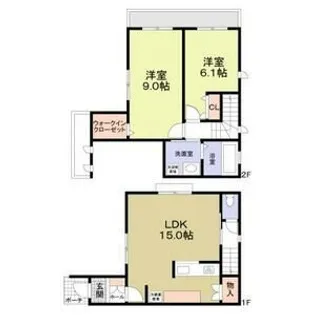 フォレストメゾン八千代A棟【1階】の間取り