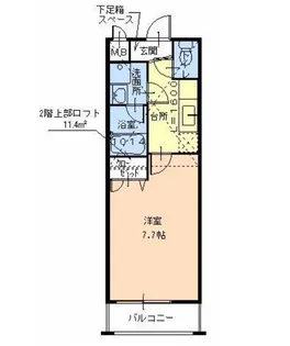 フジパレス初芝駅南I番館【2階】の間取り